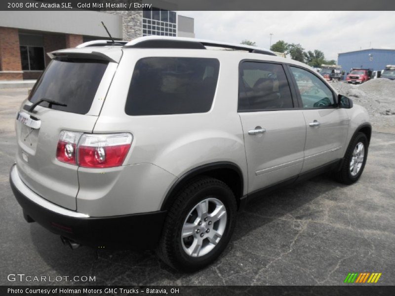 Gold Mist Metallic / Ebony 2008 GMC Acadia SLE