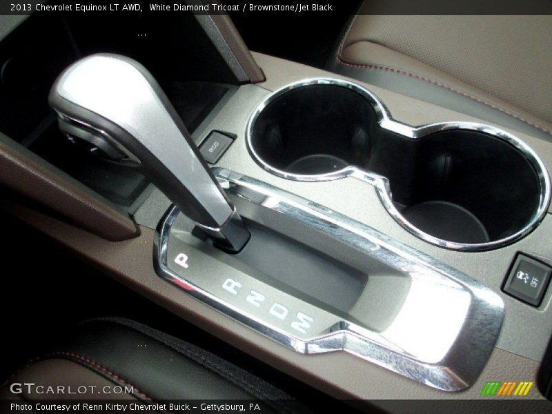 White Diamond Tricoat / Brownstone/Jet Black 2013 Chevrolet Equinox LT AWD
