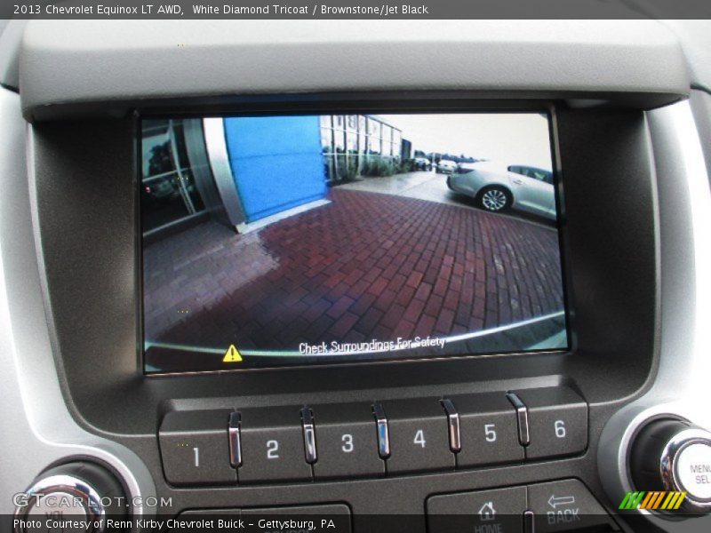 White Diamond Tricoat / Brownstone/Jet Black 2013 Chevrolet Equinox LT AWD