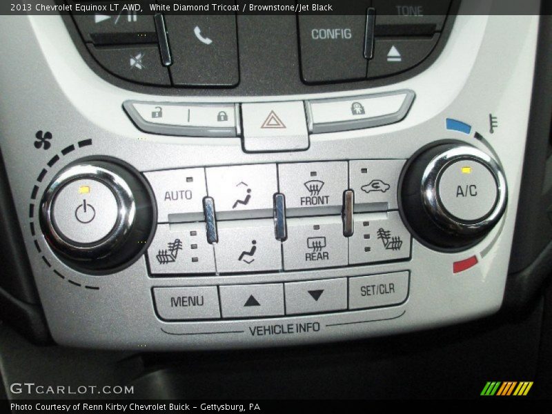 White Diamond Tricoat / Brownstone/Jet Black 2013 Chevrolet Equinox LT AWD