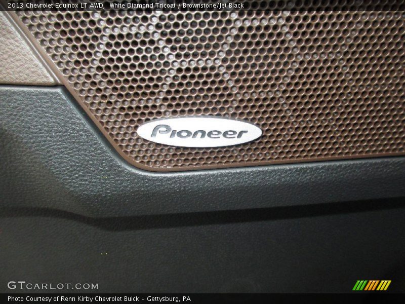 White Diamond Tricoat / Brownstone/Jet Black 2013 Chevrolet Equinox LT AWD