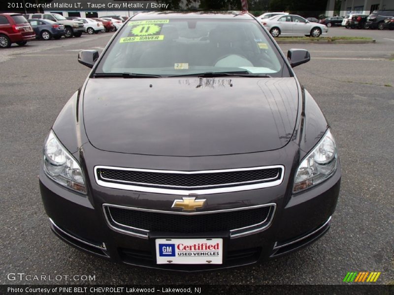 Taupe Gray Metallic / Ebony 2011 Chevrolet Malibu LT