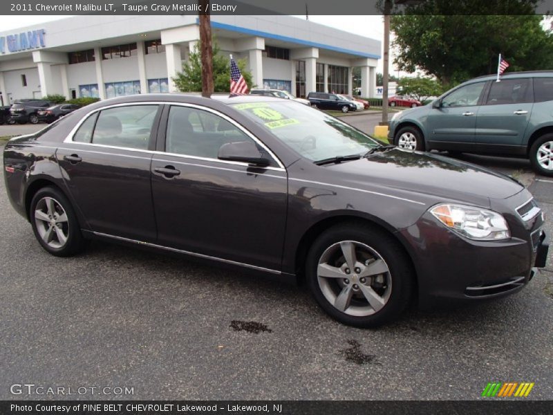 Taupe Gray Metallic / Ebony 2011 Chevrolet Malibu LT