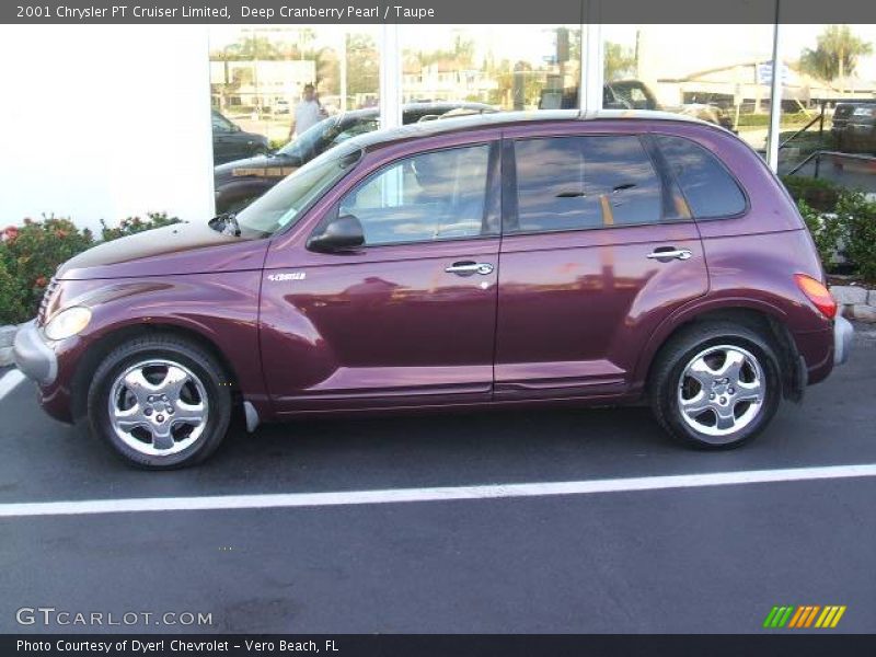 Deep Cranberry Pearl / Taupe 2001 Chrysler PT Cruiser Limited