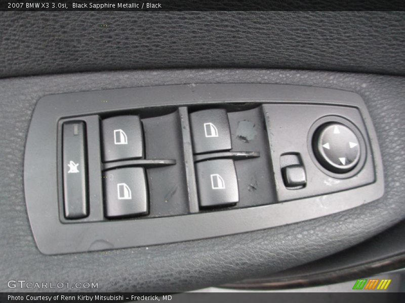 Black Sapphire Metallic / Black 2007 BMW X3 3.0si