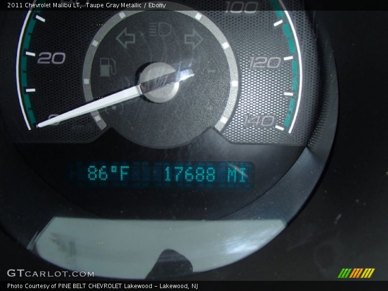 Taupe Gray Metallic / Ebony 2011 Chevrolet Malibu LT