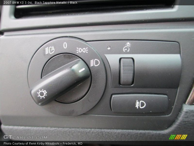 Black Sapphire Metallic / Black 2007 BMW X3 3.0si