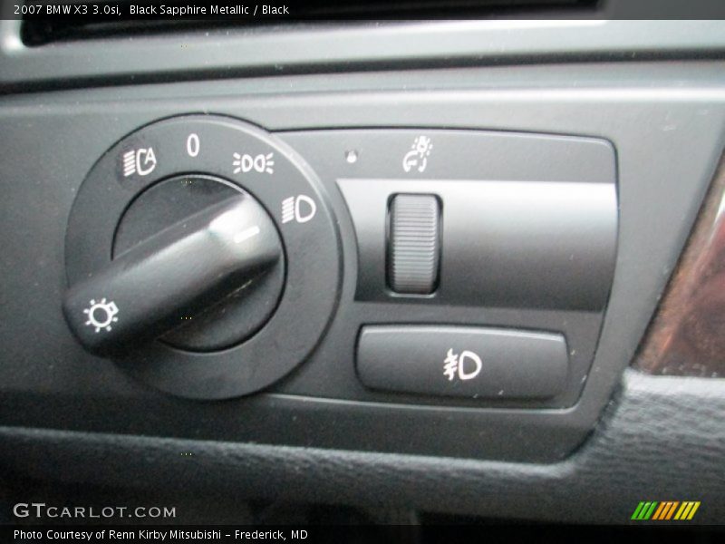 Black Sapphire Metallic / Black 2007 BMW X3 3.0si