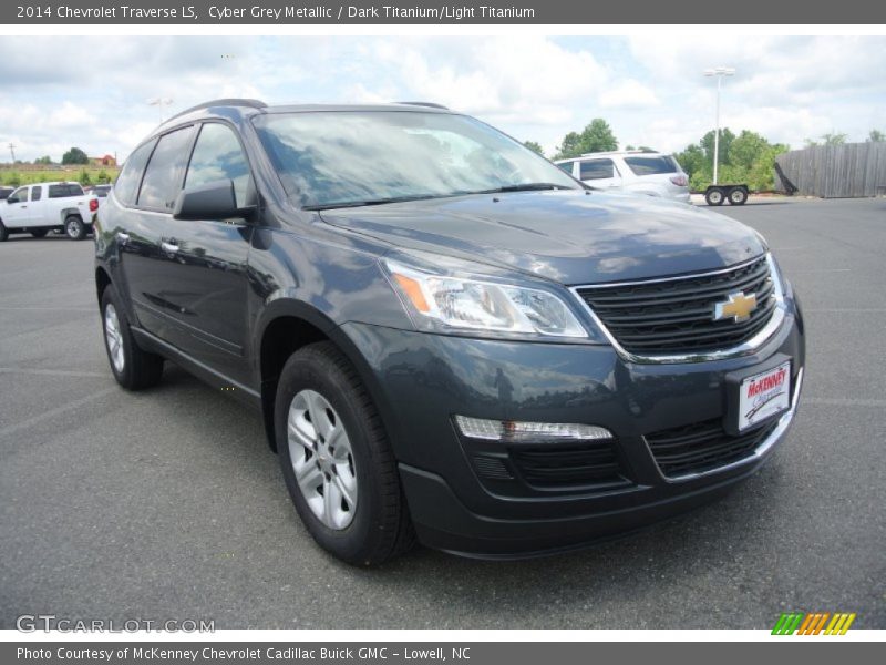 Cyber Grey Metallic / Dark Titanium/Light Titanium 2014 Chevrolet Traverse LS