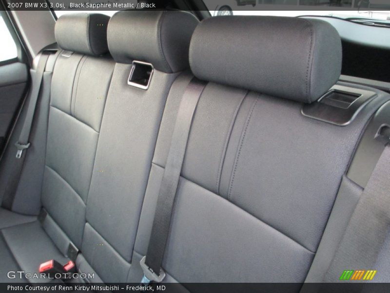 Black Sapphire Metallic / Black 2007 BMW X3 3.0si