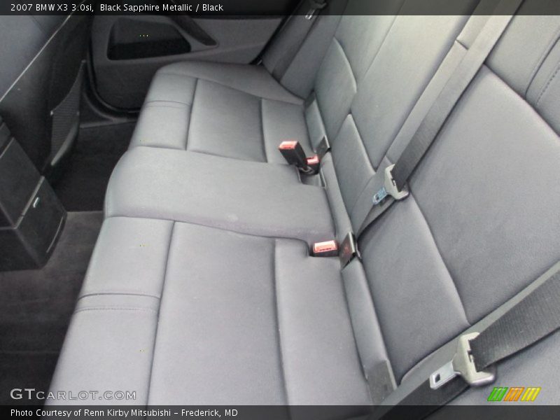 Black Sapphire Metallic / Black 2007 BMW X3 3.0si