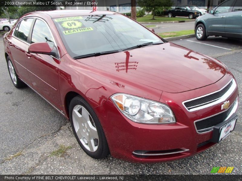 Red Jewel / Ebony 2009 Chevrolet Malibu LT Sedan