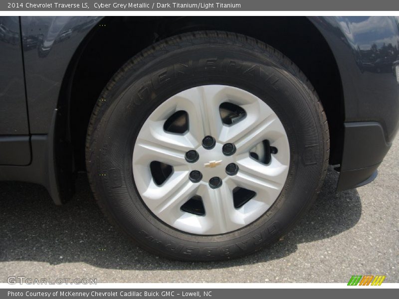 Cyber Grey Metallic / Dark Titanium/Light Titanium 2014 Chevrolet Traverse LS
