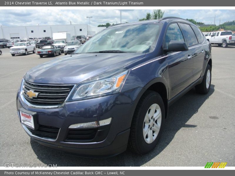 Atlantis Blue Metallic / Dark Titanium/Light Titanium 2014 Chevrolet Traverse LS