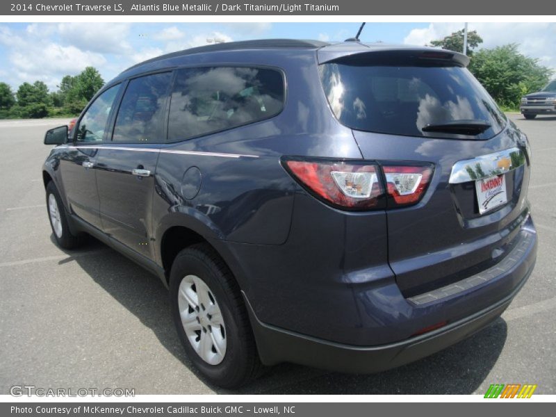 Atlantis Blue Metallic / Dark Titanium/Light Titanium 2014 Chevrolet Traverse LS