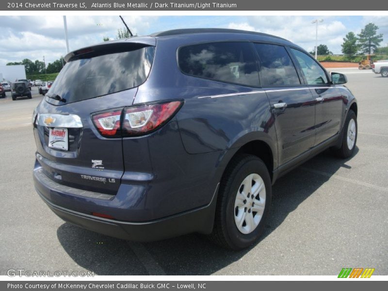 Atlantis Blue Metallic / Dark Titanium/Light Titanium 2014 Chevrolet Traverse LS