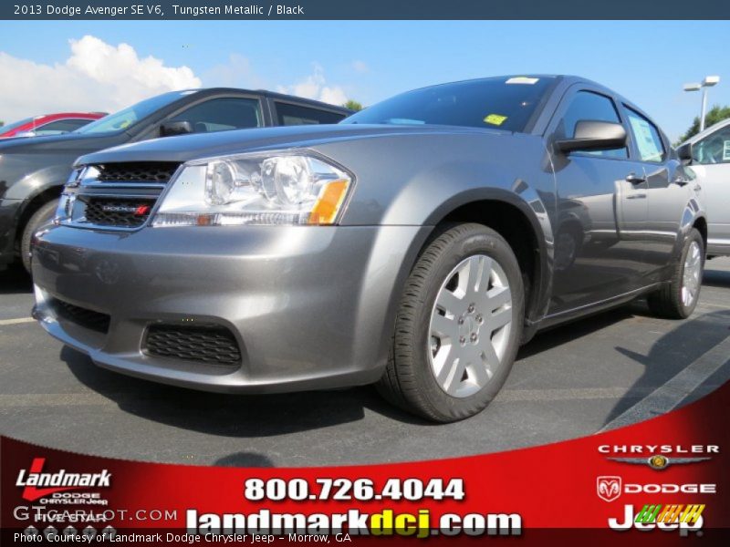 Tungsten Metallic / Black 2013 Dodge Avenger SE V6