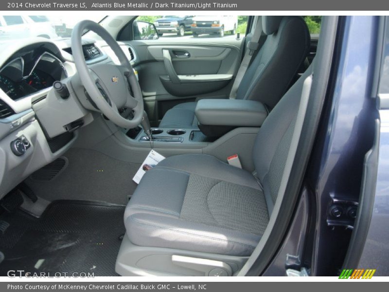 Atlantis Blue Metallic / Dark Titanium/Light Titanium 2014 Chevrolet Traverse LS