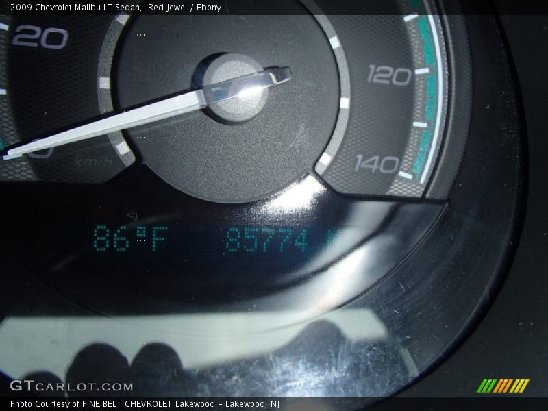 Red Jewel / Ebony 2009 Chevrolet Malibu LT Sedan