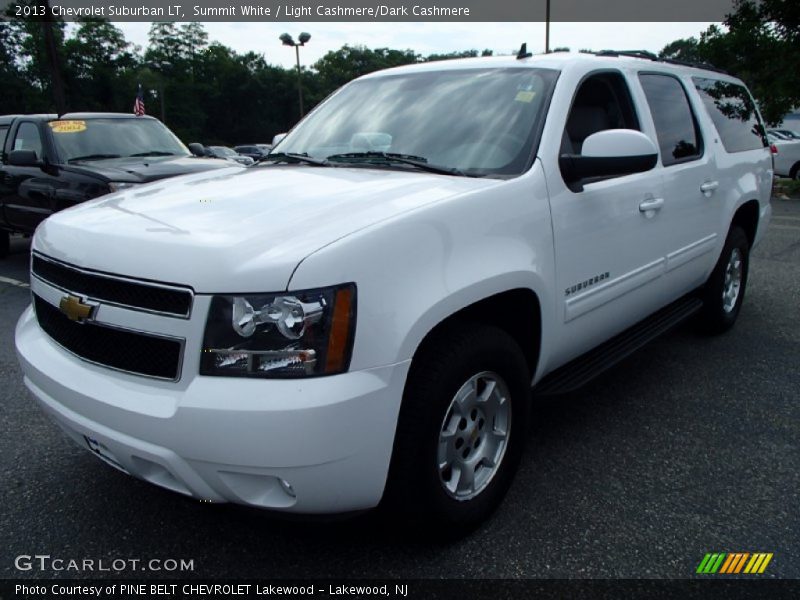 Summit White / Light Cashmere/Dark Cashmere 2013 Chevrolet Suburban LT