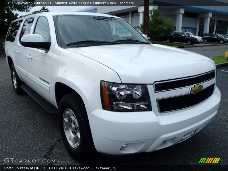 Summit White / Light Cashmere/Dark Cashmere 2013 Chevrolet Suburban LT