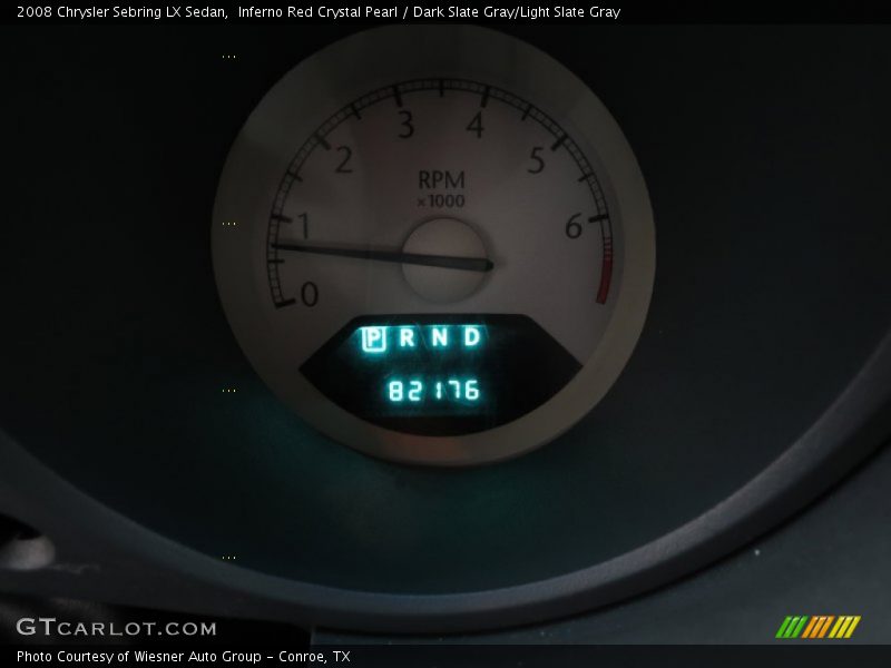 Inferno Red Crystal Pearl / Dark Slate Gray/Light Slate Gray 2008 Chrysler Sebring LX Sedan