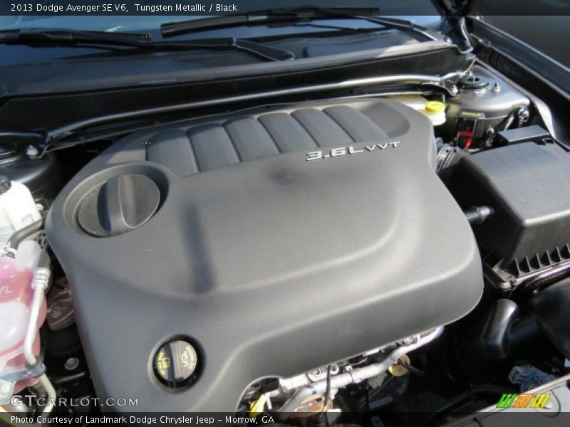 Tungsten Metallic / Black 2013 Dodge Avenger SE V6