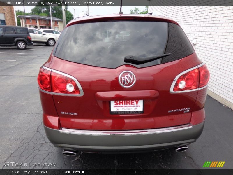 Red Jewel Tintcoat / Ebony Black/Ebony 2009 Buick Enclave CX