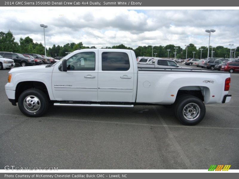 Summit White / Ebony 2014 GMC Sierra 3500HD Denali Crew Cab 4x4 Dually