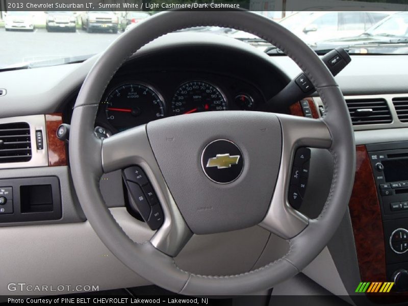 Summit White / Light Cashmere/Dark Cashmere 2013 Chevrolet Suburban LT