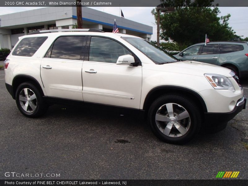 White Diamond Tricoat / Cashmere 2010 GMC Acadia SLT