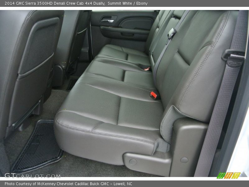 Rear Seat of 2014 Sierra 3500HD Denali Crew Cab 4x4 Dually
