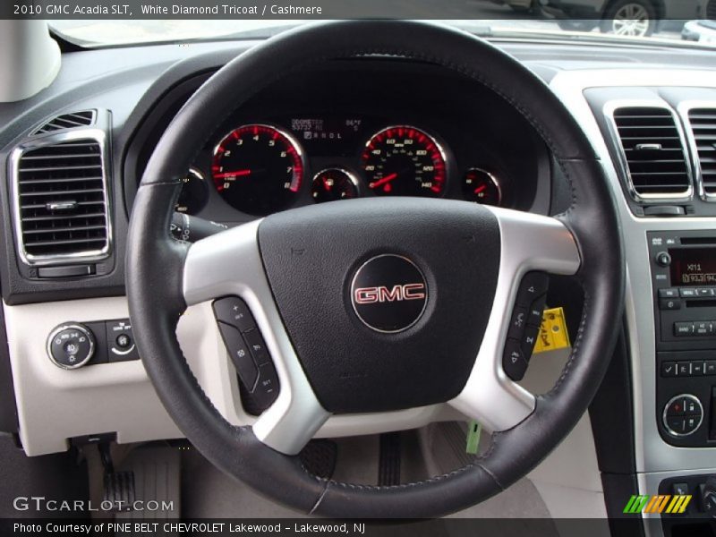 White Diamond Tricoat / Cashmere 2010 GMC Acadia SLT