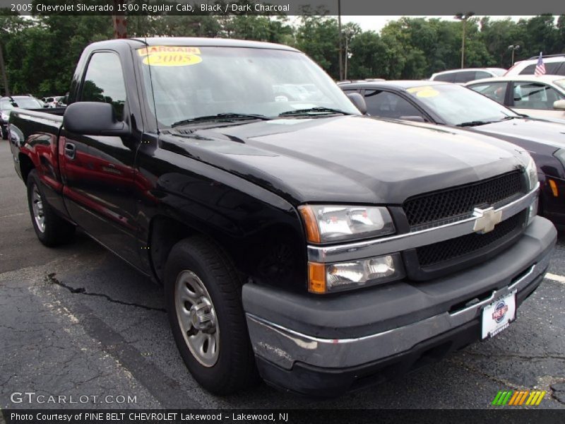 Black / Dark Charcoal 2005 Chevrolet Silverado 1500 Regular Cab