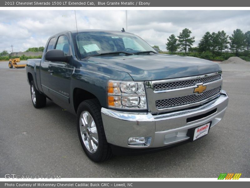 Blue Granite Metallic / Ebony 2013 Chevrolet Silverado 1500 LT Extended Cab