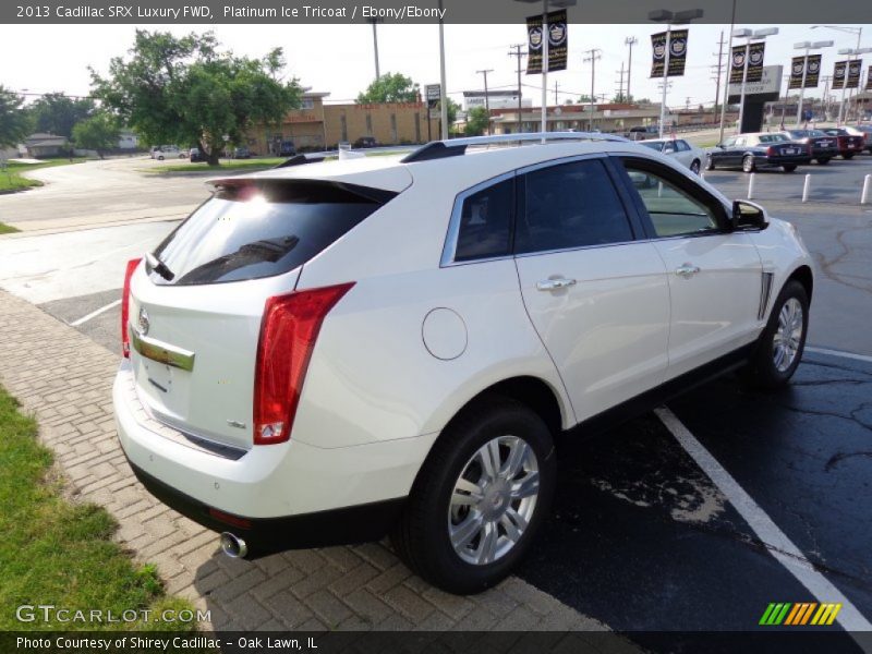 Platinum Ice Tricoat / Ebony/Ebony 2013 Cadillac SRX Luxury FWD