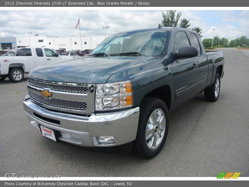 Blue Granite Metallic / Ebony 2013 Chevrolet Silverado 1500 LT Extended Cab