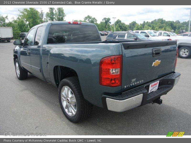 Blue Granite Metallic / Ebony 2013 Chevrolet Silverado 1500 LT Extended Cab