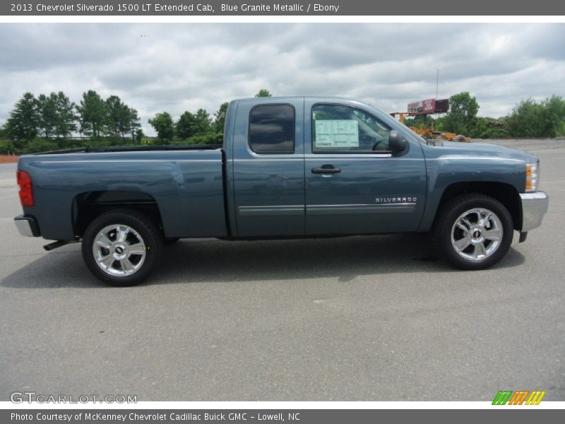 Blue Granite Metallic / Ebony 2013 Chevrolet Silverado 1500 LT Extended Cab