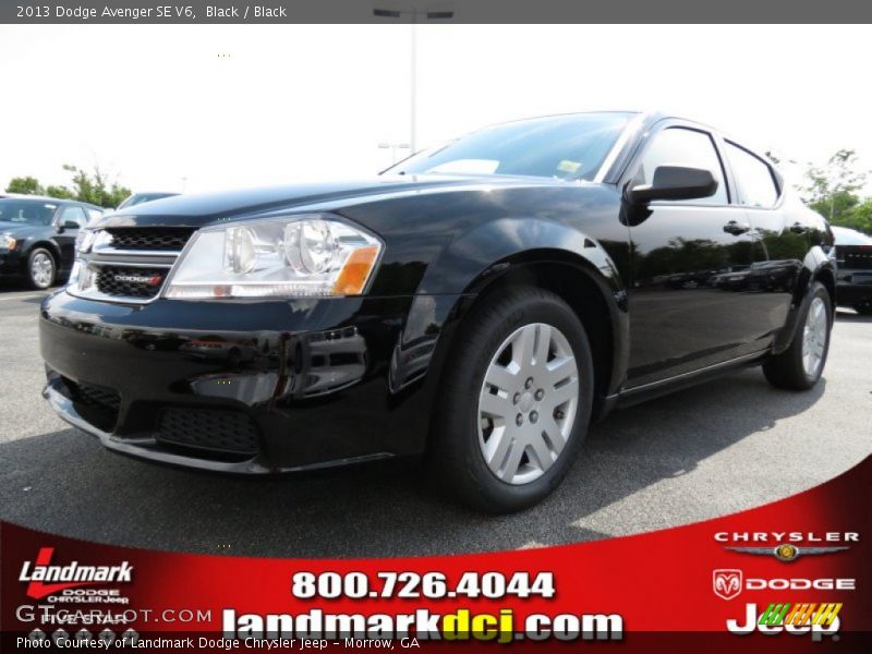 Black / Black 2013 Dodge Avenger SE V6