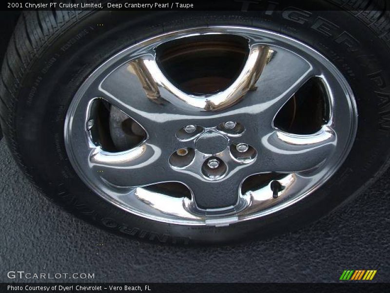 Deep Cranberry Pearl / Taupe 2001 Chrysler PT Cruiser Limited