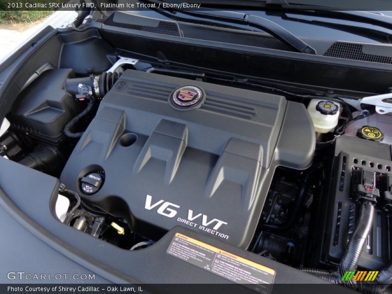 Platinum Ice Tricoat / Ebony/Ebony 2013 Cadillac SRX Luxury FWD
