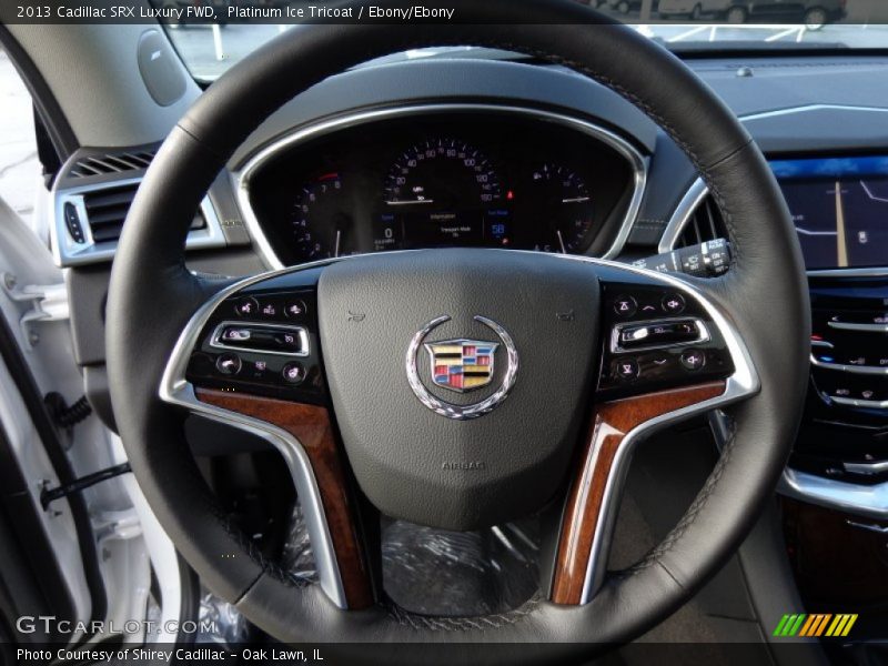Platinum Ice Tricoat / Ebony/Ebony 2013 Cadillac SRX Luxury FWD