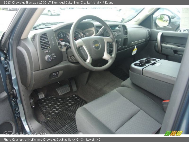 Blue Granite Metallic / Ebony 2013 Chevrolet Silverado 1500 LT Extended Cab