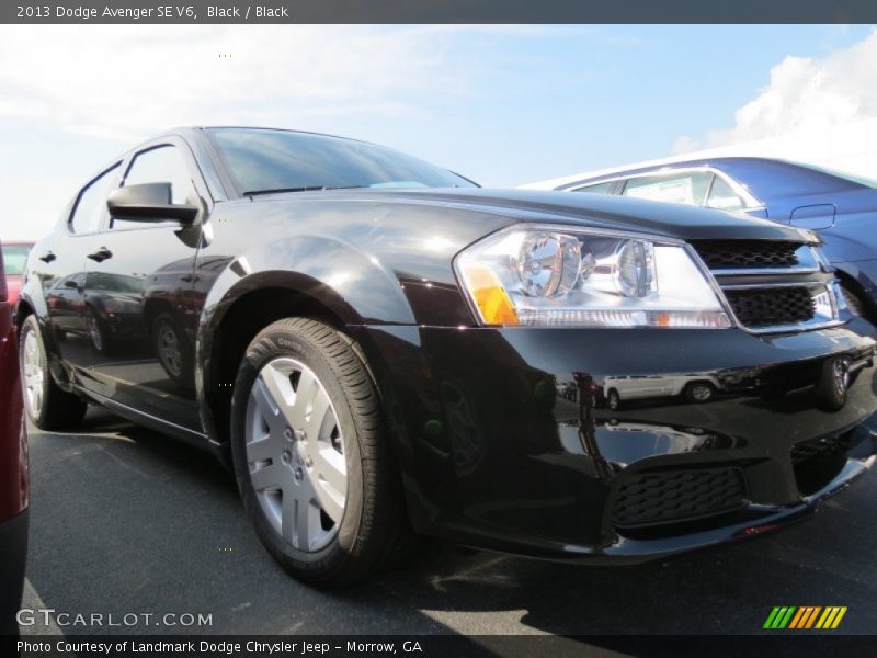 Black / Black 2013 Dodge Avenger SE V6