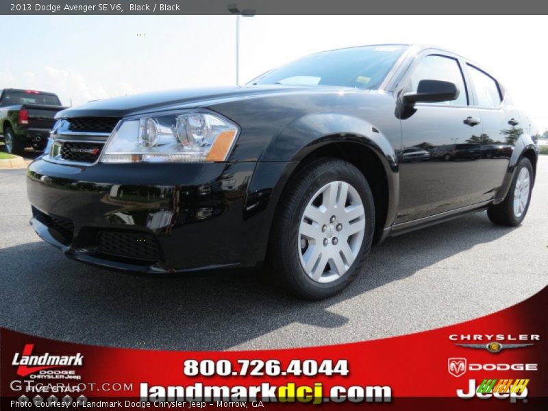 Black / Black 2013 Dodge Avenger SE V6