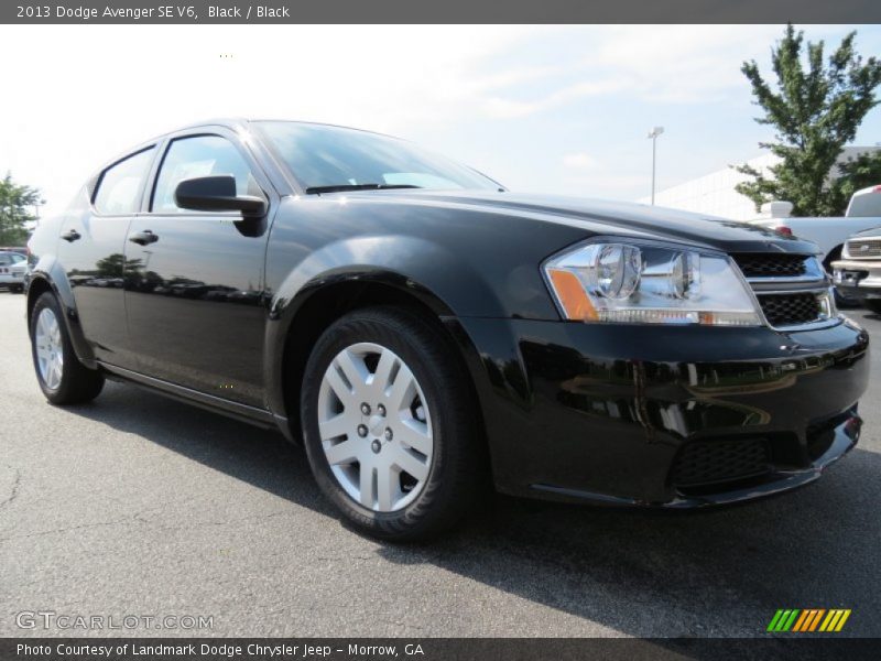Black / Black 2013 Dodge Avenger SE V6
