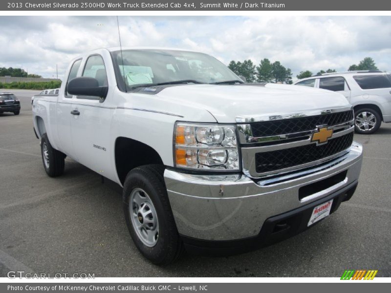 Summit White / Dark Titanium 2013 Chevrolet Silverado 2500HD Work Truck Extended Cab 4x4