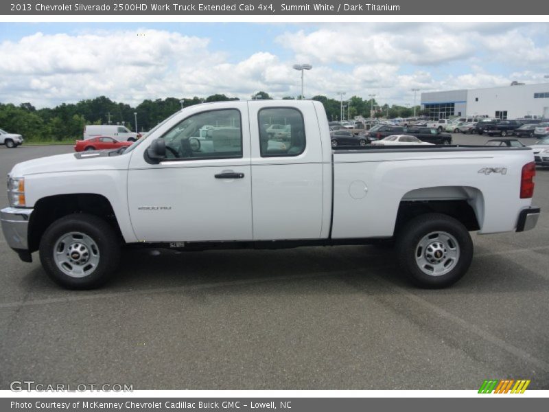 Summit White / Dark Titanium 2013 Chevrolet Silverado 2500HD Work Truck Extended Cab 4x4