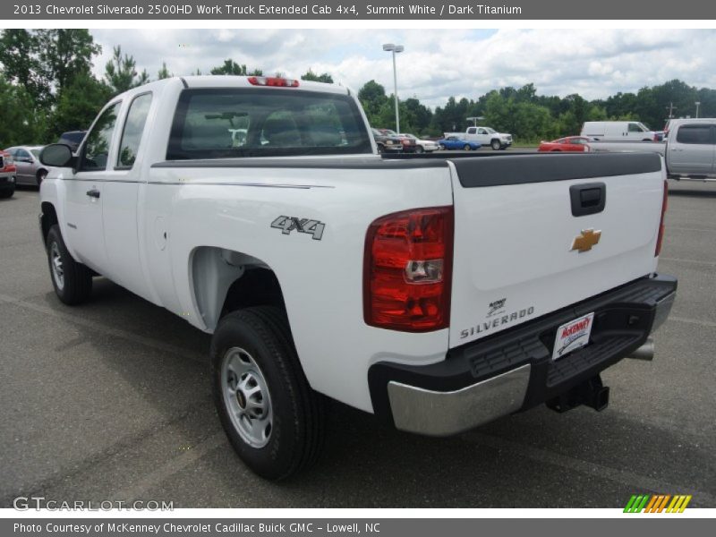 Summit White / Dark Titanium 2013 Chevrolet Silverado 2500HD Work Truck Extended Cab 4x4